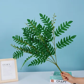 

Model Ashamed Leaf Model Plant Jujube Leaf Wedding Decoration Green Vegetation Wall with Leaves Wedding Arch Flower Row Decorati