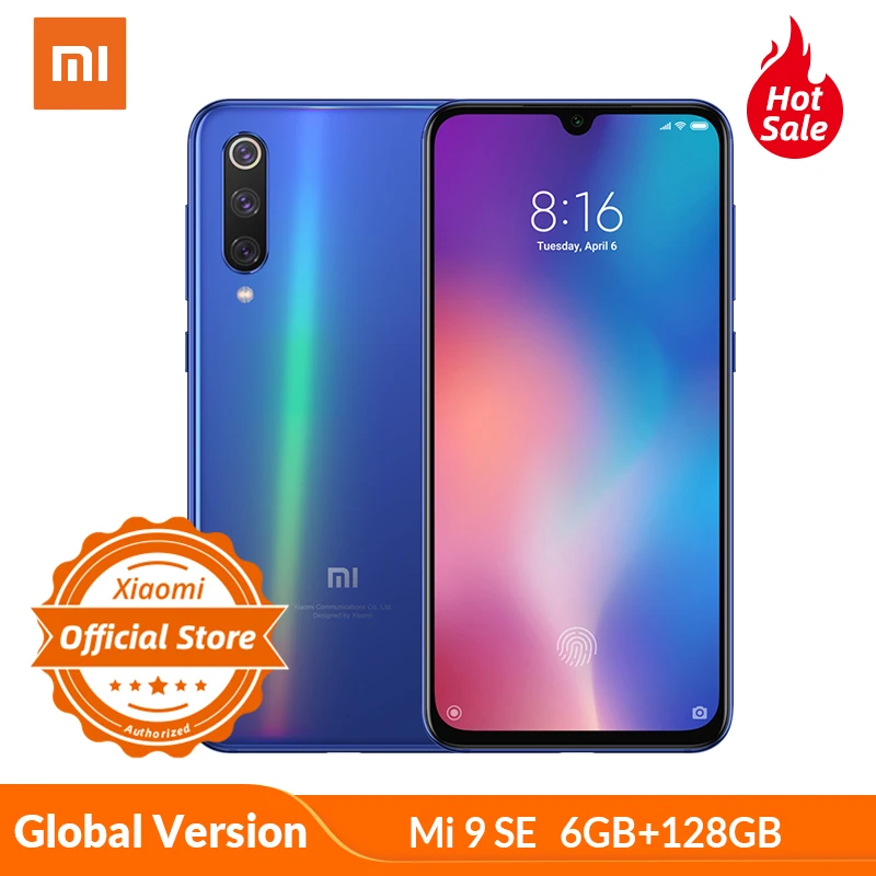 Global rom Xiaomi mi 9 SE, 6 ГБ, 128 ГБ, mi 9 SE, Смартфон Snapdragon 712, четыре ядра, 5,97 дюймов, 48 МП, тройная камера с дисплеем, отпечаток пальца