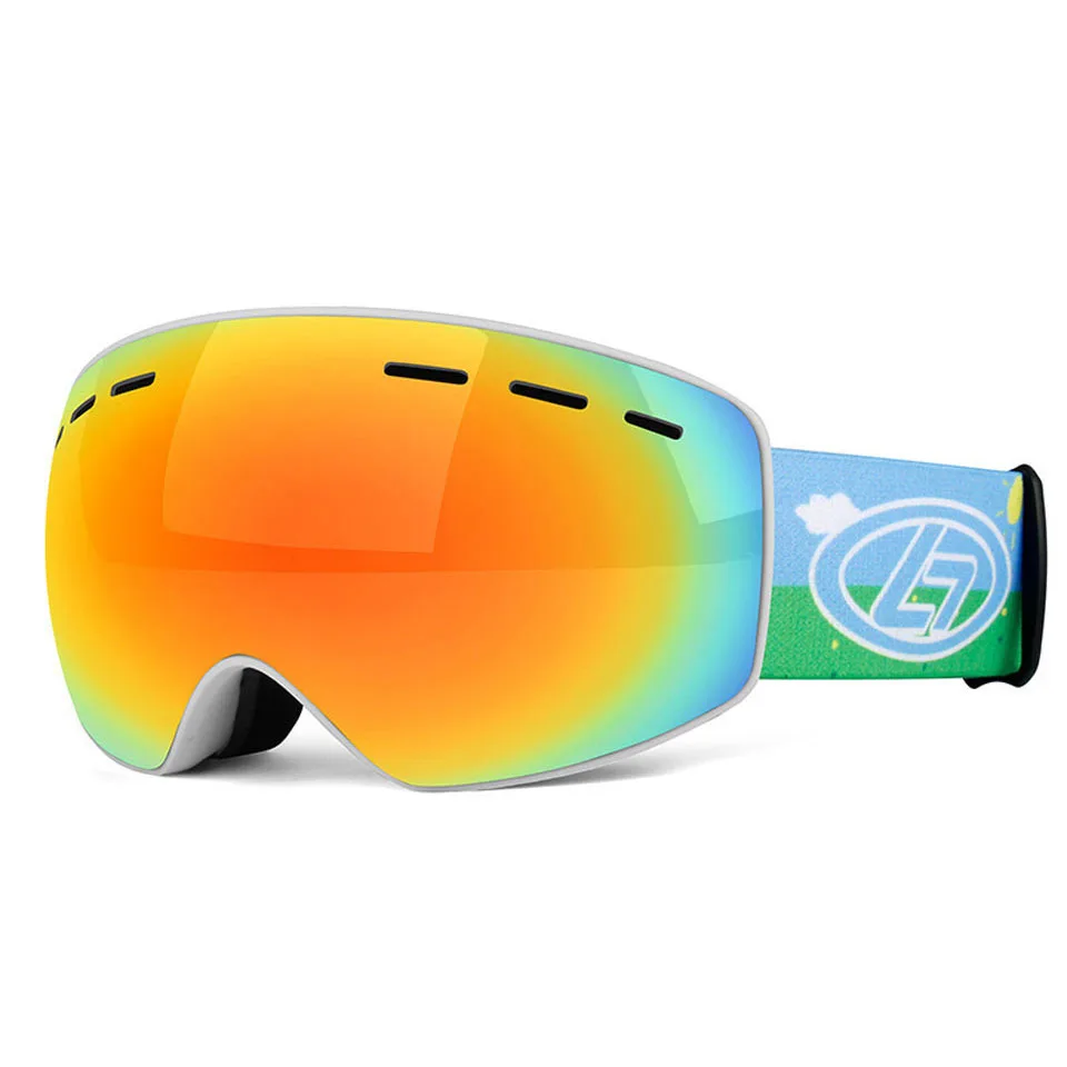 Высокое качество, лыжные очки, двухслойные, UV400, анти-туман, большая Лыжная маска, очки для катания на лыжах, для мужчин и женщин, очки для сноуборда - Цвет: 1