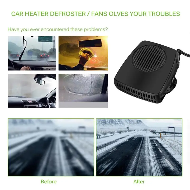 Onever 12 В Авто сушилка с подогревом лобового стекла Defroster автомобильный обогреватель воздушный охладитель вентилятор ветрового стекла Demister Defroster электрическое Отопление