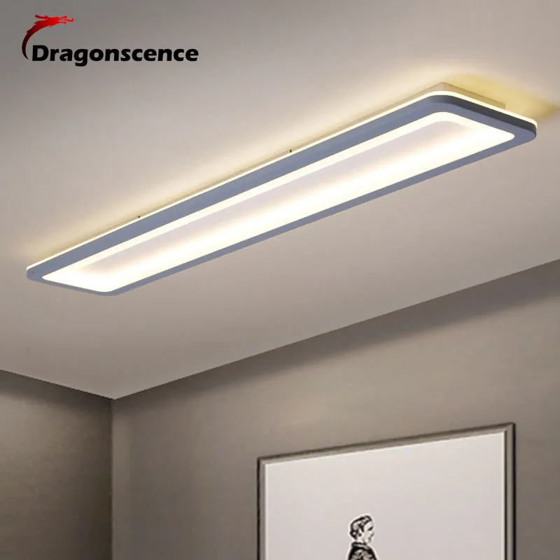 Dragonscence Modern Led Ceiling Lights For Bedroom Kitchen aisle Lights Plexiglass Long Strip Ceiling lamp lighting fixtures
