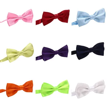 

Children Bow Tie Classic Kid Bowtie Boys Grils Ties Baby Fashion Accessories Solid Color Green Red Black Blue Pets Cravate