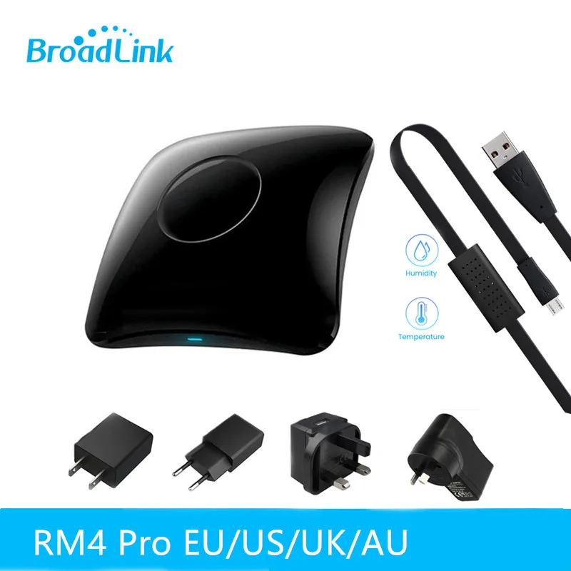 2021 Broadlink RM4 Pro Universal IR RF Smart Remote 315/433mhz Hub Wireless Wifi Control Controller Compatible Alexa Google Siri