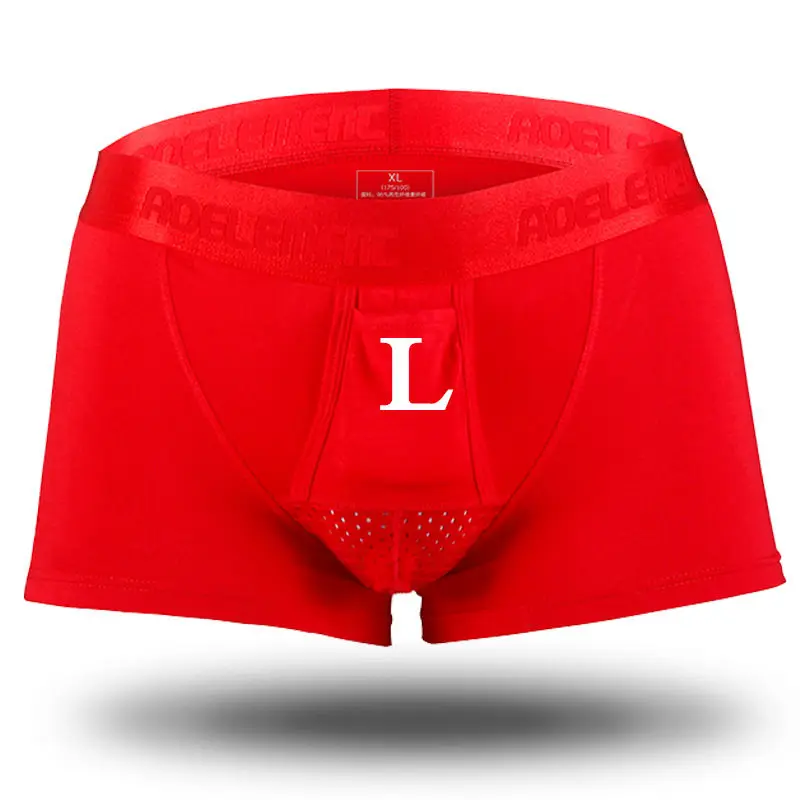 3pcs Red L 3 шт., новинка, Xiaomi Mijia, сексуальное нижнее белье для мужчин, Модальные u-образные боксеры для здоровья, удобные и дышащие мягкие мужские трусы - Цвет: 3pcs Red L