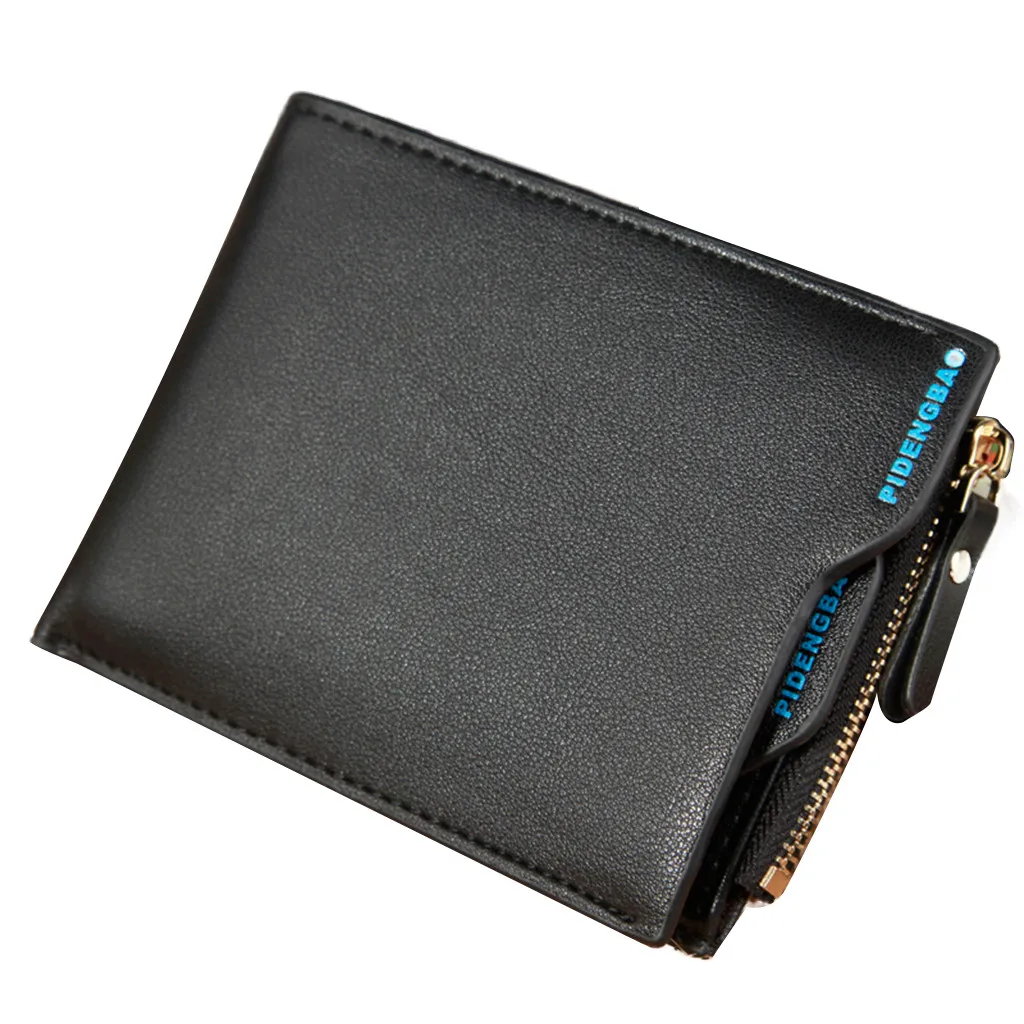 Мужской модный карман для монет Кошельки ID Card Holder кошелек клатч сумка для монет на молнии корейский Повседневный кошелек Винтаж Tarjetero Hombre
