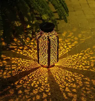 

LED Solar Lantern Outdoor Solar Metal Hanging Light for Patio Courtyard Party Walkway Terrace Garden Lawn Decor