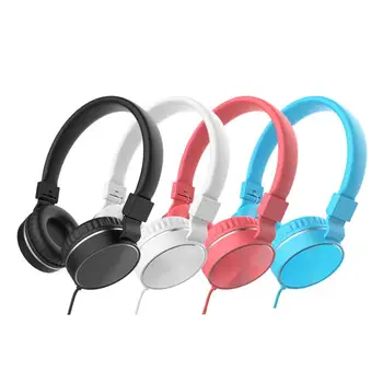 

3.5mm Wired Gaming Headset Fashion Foldable Portable Adjustable Headphones With Microphone Volume Control For Phones PC MP3