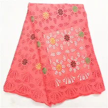 Tissu африканская кружевная ткань швейцарская вуаль кружево высокое качество нигерийское швейцарское сухое кружево с камнями парчовая ткань 5 ярдов/партия