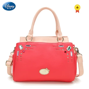 

Disney Handbag lovely Mickey Mouse Bags SchoolBag Shoulder Cartoon Lady Handbag Large Capacity SchoolBag Women Bag Fashion