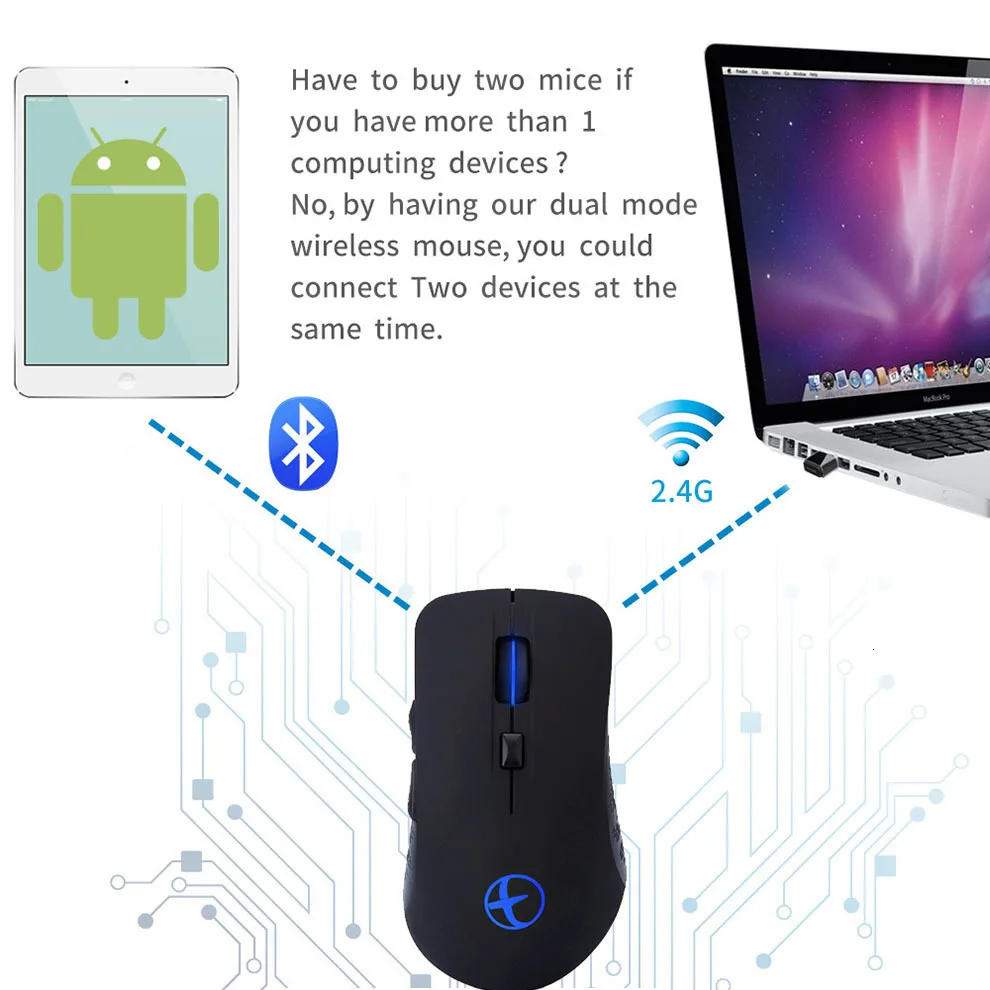 Jelly расческа перезаряжаемая Бесшумная Bluetooth мышь двойной режим Bluetooth 2,4g беспроводная мышь для ноутбука ПК игровая мышь