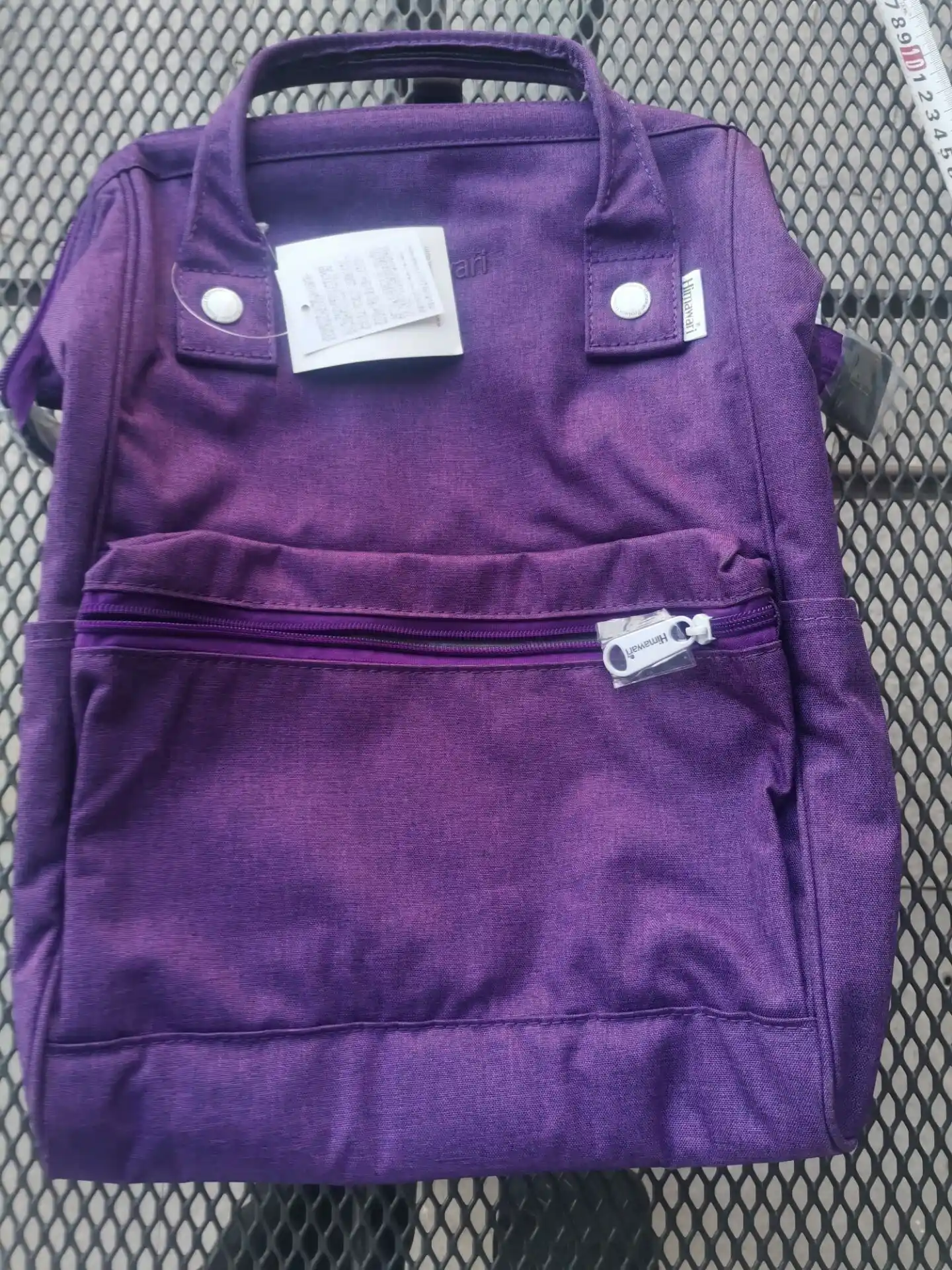 purple travel backpack