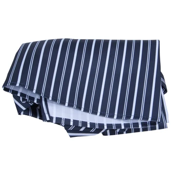 

New Waterproof Bib Apron Nylon Blue And White Stripe Restaurant