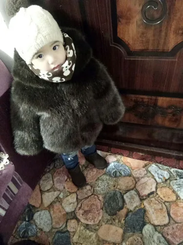 Высокое качество! Пальто из искусственного меха для мальчиков детские зимние куртки теплые пальто из искусственного меха норки для девочек Детская меховая одежда, толстовки