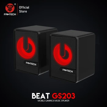 

Fantech GS203 LED Cable Speakers 3.5MM Plug For PUBG LOL Speaker Gamer TOP Quality Speakers For PC NS Switch PS4 Game Player