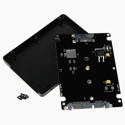 Adaptateur M.2 NGFF (SATA) SSD à 2.5 pouces, carte, boîtier de 8mm d'épaisseur, IO M.2 SATA SSD vers ordinateur de bureau/portable 