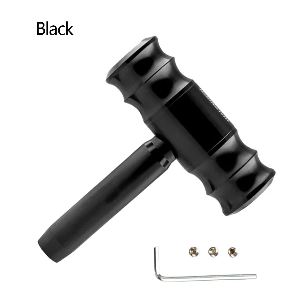 Черный Universal Car Gear Shifter Control Rod Knob Manual Aluminum Alloy Racing Flight Aircraft Joystick Head Handle Shift Lever - Название цвета: Черный