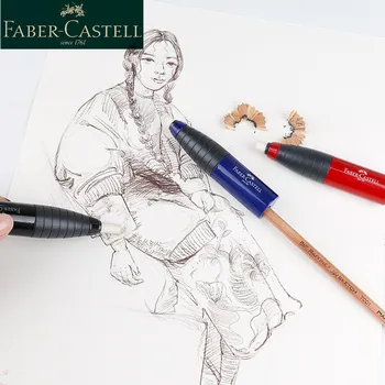 

3pcs Faber-Castell 184401 Rotating Single-hole Eraser Rubber with Pencil Sharpener Student Stationery School Art Supplies