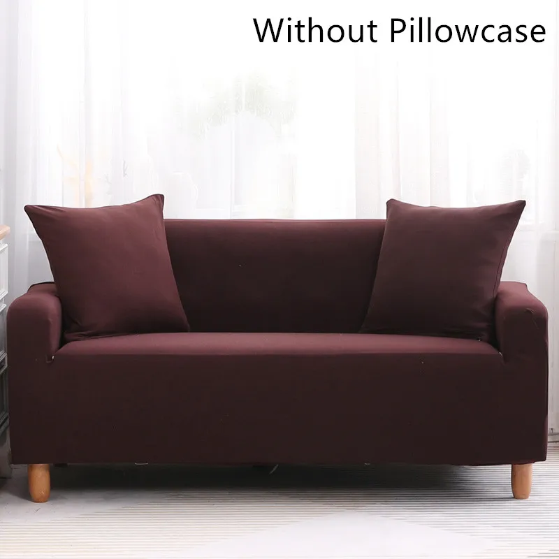 Sofa Cover Color 7 Универсальный чехол для дивана, эластичный чехол, сплошной цвет, цветочный принт, узорчатый диван, чехол для дивана, набор, 1, 2, 3, 4 местный - Цвет: Sofa Cover Color 7