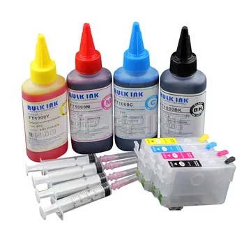 

UP 1SET Europe T34XL T3471 Refillable Ink Cartridge with ARC Chip + extra ink compatible for Epson WF 3720 3725 wf3720 wf-3725