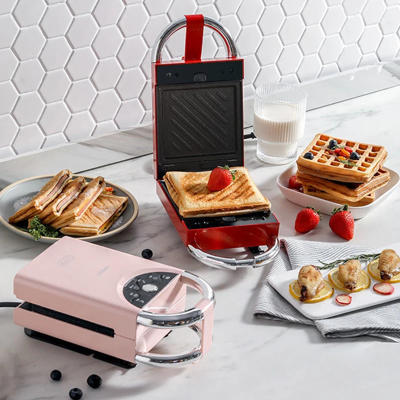 Sandwich-Maker Toaster Breakfast-Machine Takoyaki Electric Multifunction 650W 2 220V