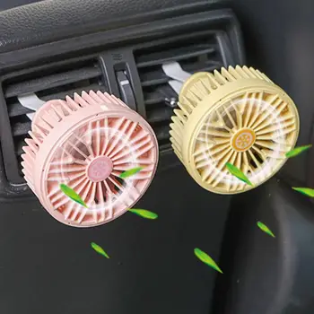 

Usb Mini Fold Fans Electric Portable Hold Car Auto Air Vent Clip Outlet Fan Mini LED Light 7 Blade Air Cooler Desktop Electric
