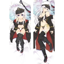 Beauty hangxian anime personagens loli yukikaze & belfast dakimakura nagato & prinz eugen azur lane corpo fronha(China)