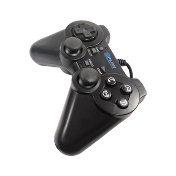 

10pcs Wired dual motor dual vibration gamepad controller for ps2 console