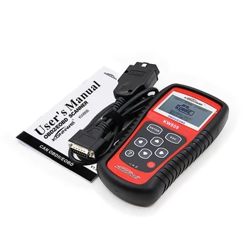 

New Arrival OBD Brand KONNWEI KW808 OBDII / EOBD CAN engine code reader car diagnostic tester