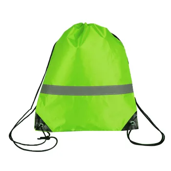 

10 Pcs Storage Reflective Strap Gift Students Large Capacity Drawstring Bags Walking School Outdoor Camping Travel Gym Pouch