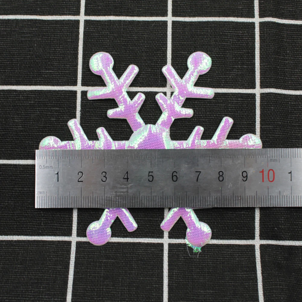 10Pcs Xmas Artificial Snowflake Ornaments DIY Artificial Glitter Snowflake Christmas Tree Decoration Party Wedding Home Decor