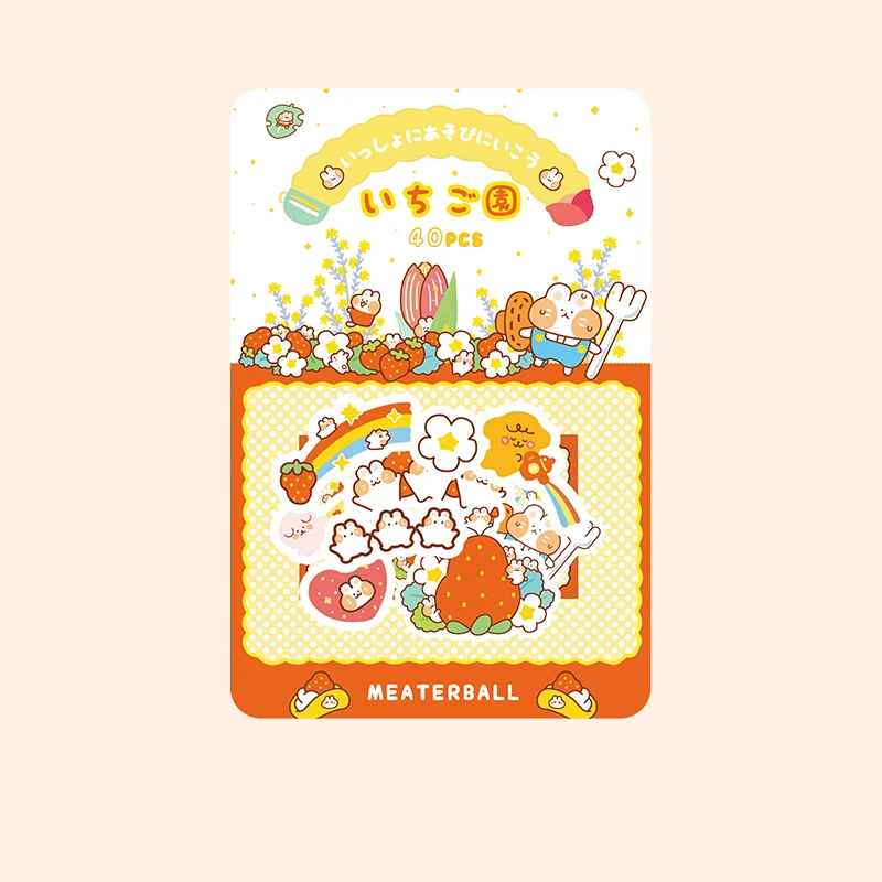 Mr. Бумаги 40 шт./пакет 6 Героев японский Kawaii Meaterball наклейки Скрапбукинг для художественного оформления ногтей, ручная работа канцелярские наклейки подарок для ребенка - Цвет: A