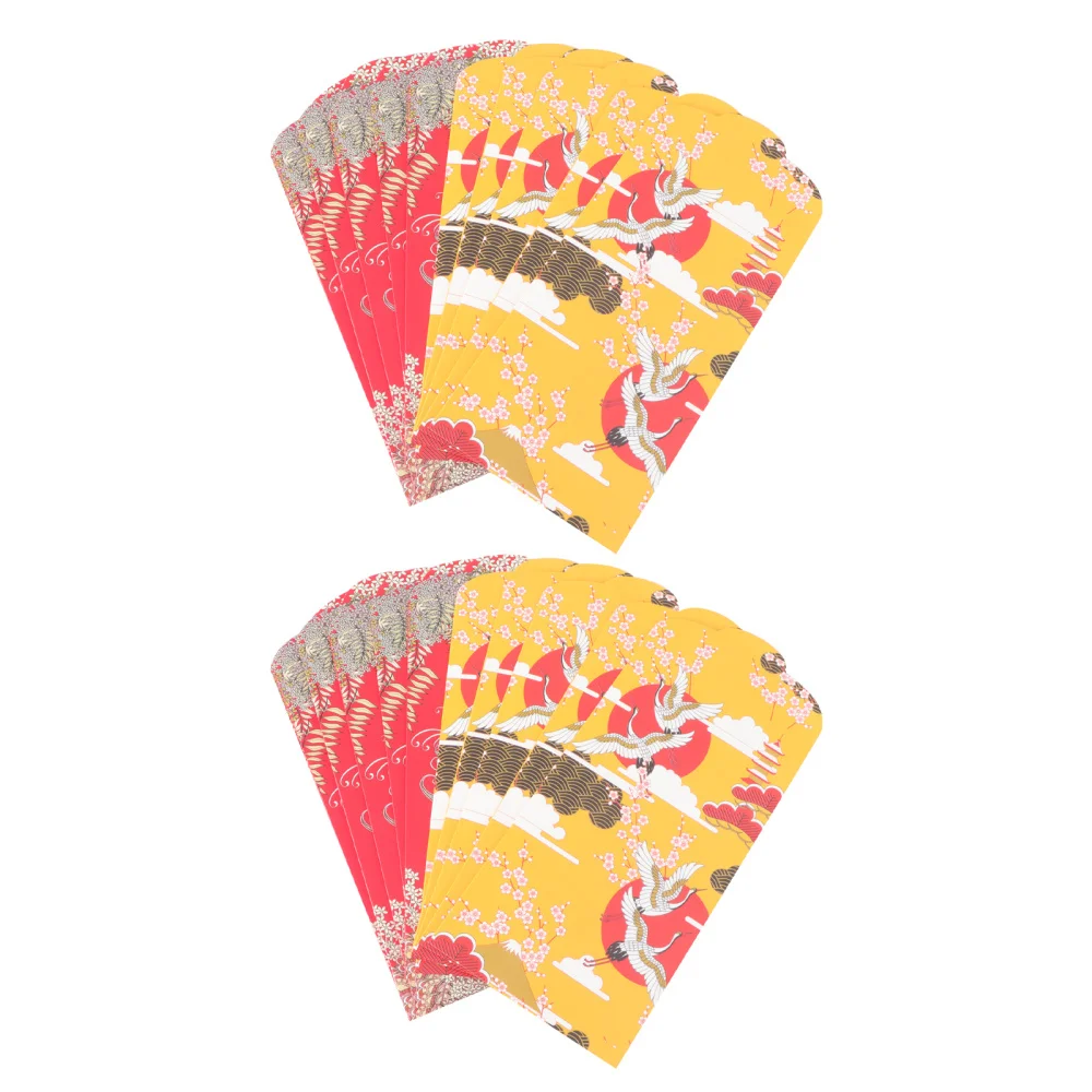 20Pcs New Year Red Envelopes Japanese Money Packets Gift Money Bags