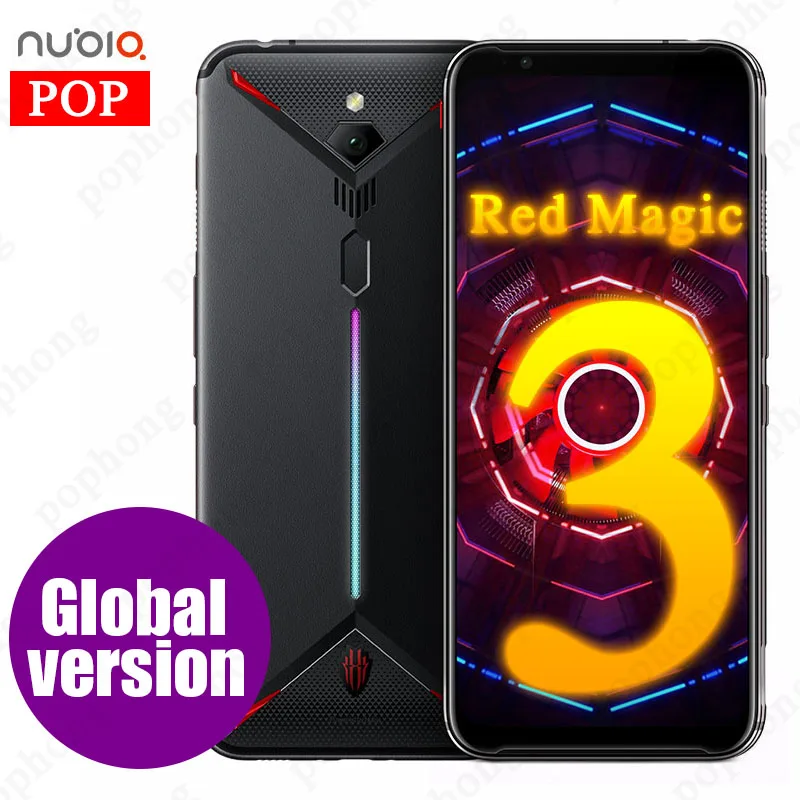 6,65 дюймов глобальная версия zte nubia Red Magic 3 Смартфон Snapdragon 855 отпечаток пальца ID Быстрая Игра мобильный телефон