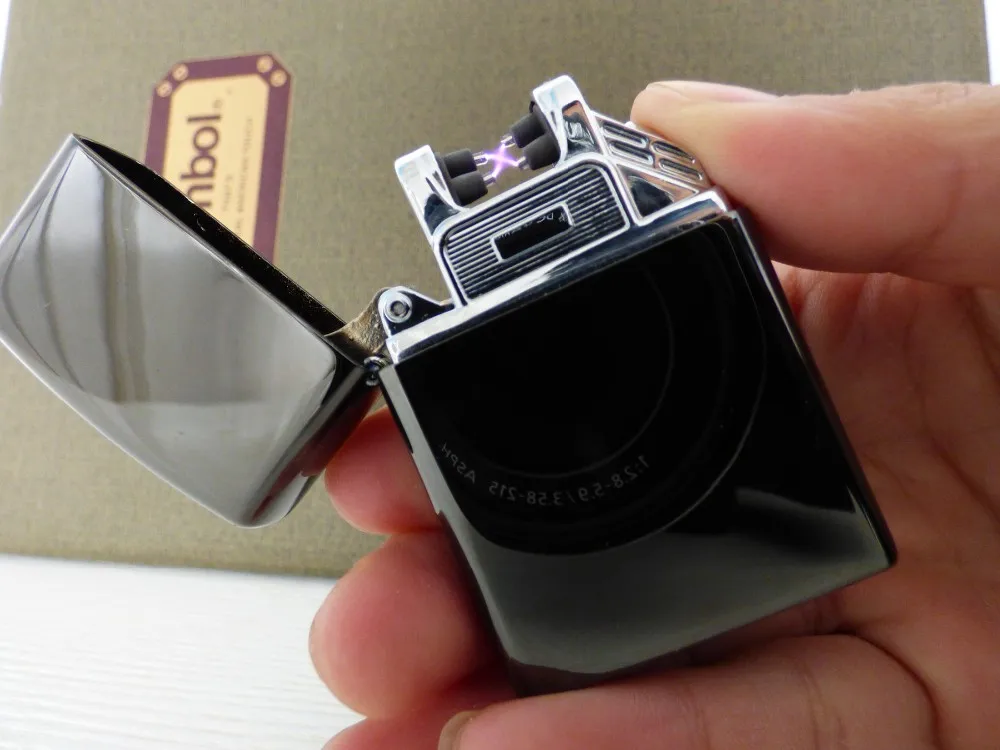 Импульсная дуговая USB Зажигалка Ветрозащитная Электронная зажигалка плазменная перезаряжаемая беспламенная металлическая зажигалка для сигарет пьезозажигалка подарок