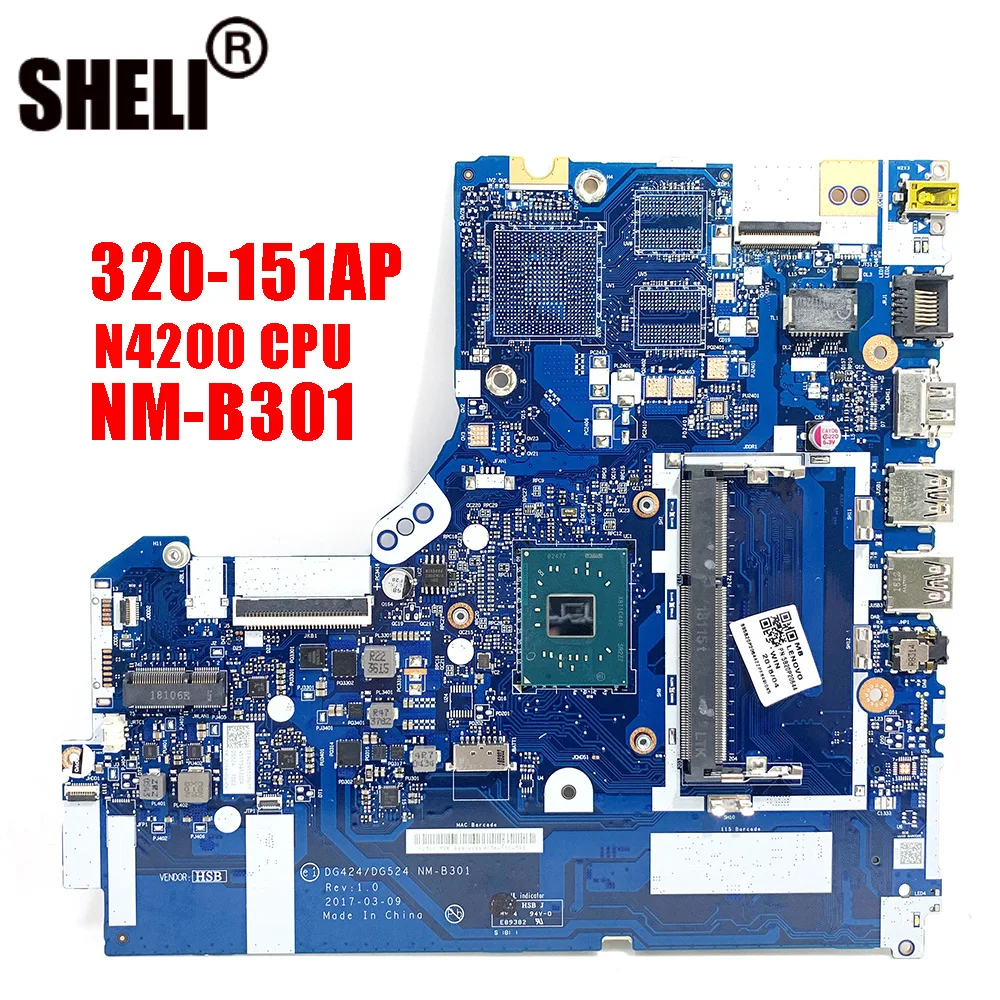 NM-B301 для Lenovo 320-15IAP материнская плата ноутбука DG424 DG524 Материнская Плата ЦП N4200 DDR3 100%