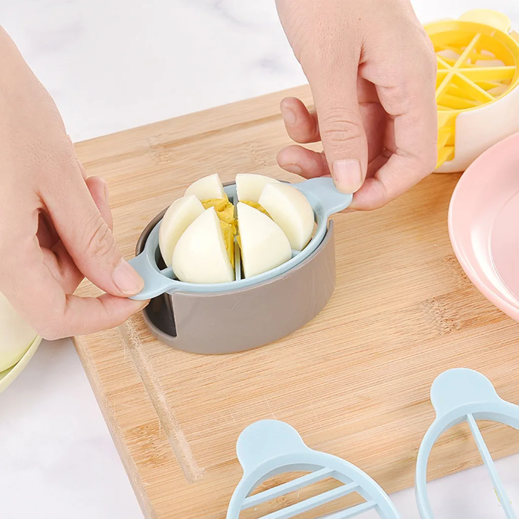 3in1 Cut Multifunction Kitchen Egg Slicer Sectione Cutter Mold Flower Edges Gadgets Kitchen Tools Cooking Tools