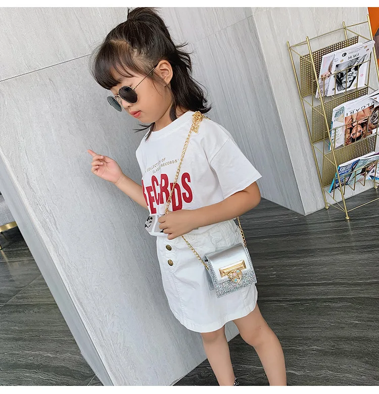 France Non-mainstream Children's Bags New Style Summer Autumn Popular Mini Chain Square Sling Bag Versatile INS Shoulder Ba