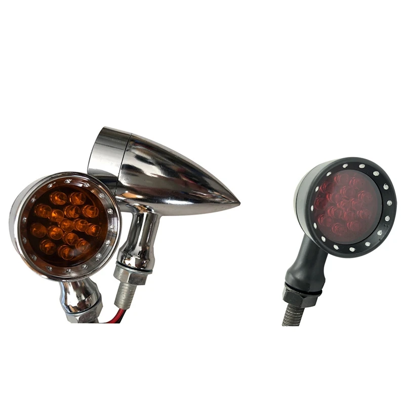 

Motorcycle Bullet Turn Signal Brake Light Taillight Indicator