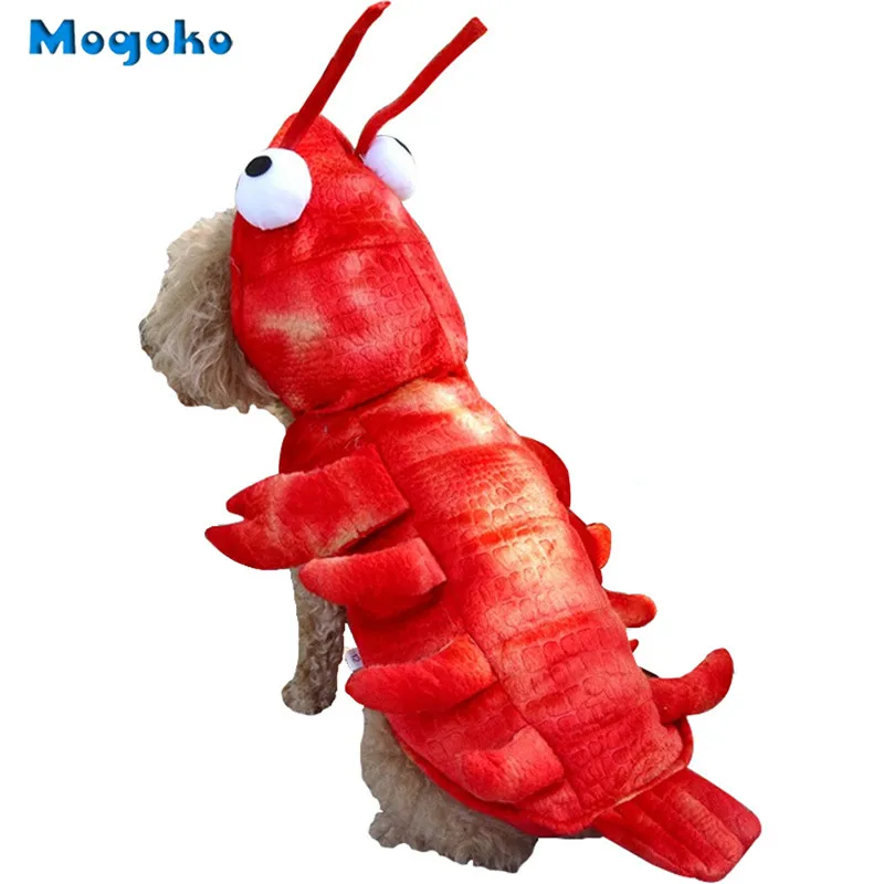 Mogoko, новинка, 1 костюм лобстера для собак и кошек, платье для косплея на Хэллоуин, Красная толстовка с капюшоном для щенков, теплая одежда, Размеры S/M/L/XL на выбор