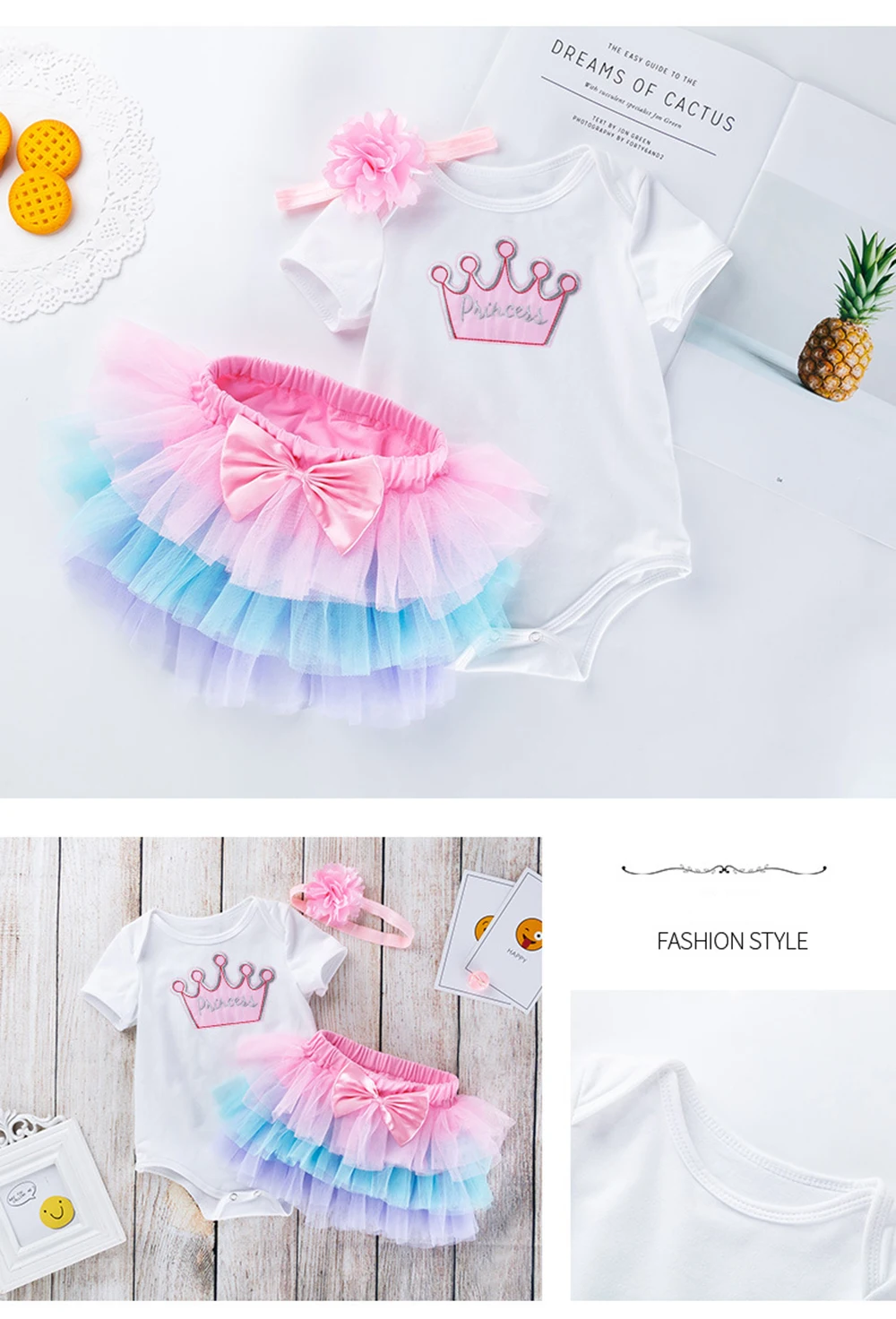 Girls First Birthday Pink Princess Dress Infant Tutu Brand Clothing Bebe Romper Set baby Dress Summer Newborn Baby Girl Clothes