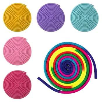 

Gym Rainbow Color Rhythmic Gymnastics Rope Solid Competition Arts Training Rope Gymnastics Rope Professional Sport Tools l