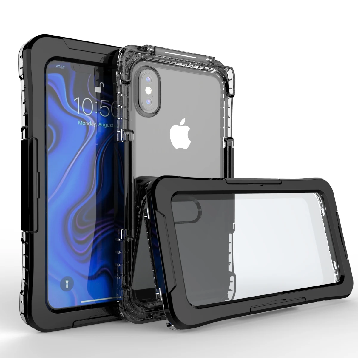 Для iPhone X/XS Max/XS IP68 водонепроницаемый противоударный жесткий чехол для телефона анти-осенний пыленепроницаемый плавательный чехол для iPhone 5 SE 5s 6S 7 8 Plus
