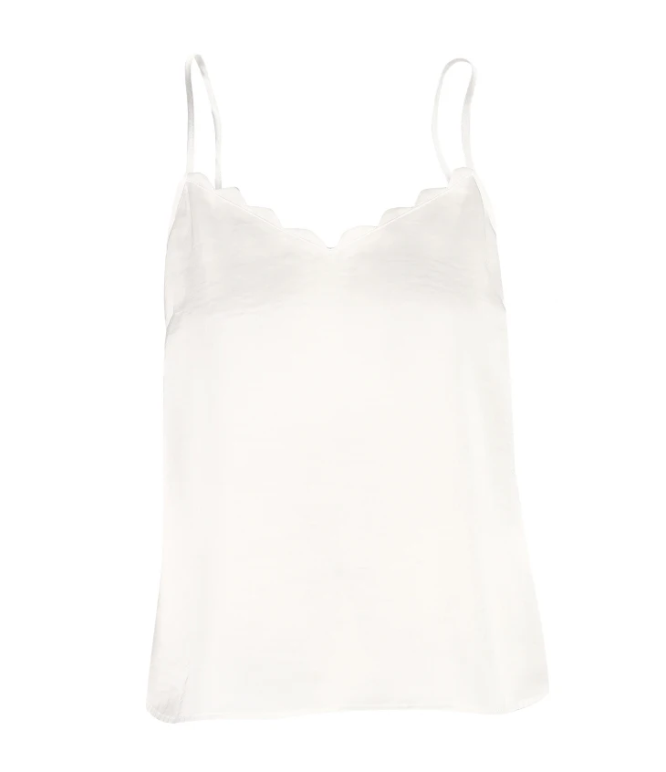 ONLY Autumn Winter Womens Loose Fit White Dot Laced Chiffon Shirt | 119207583