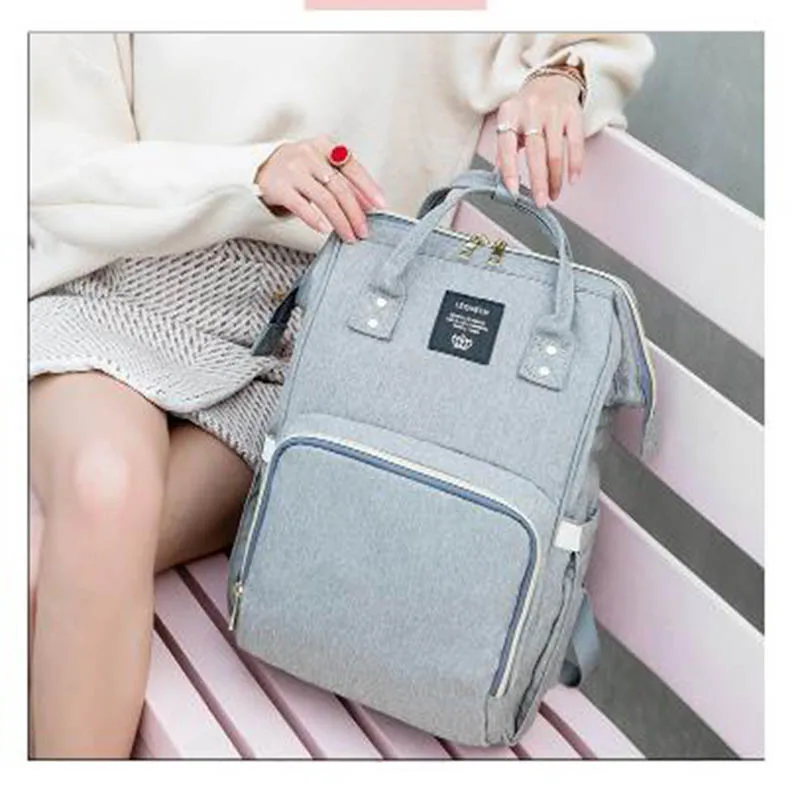 LEQUEEN USB сумка для подгузников, рюкзак для ухода за ребенком для мамы и мамы, водонепроницаемая сумка для беременных