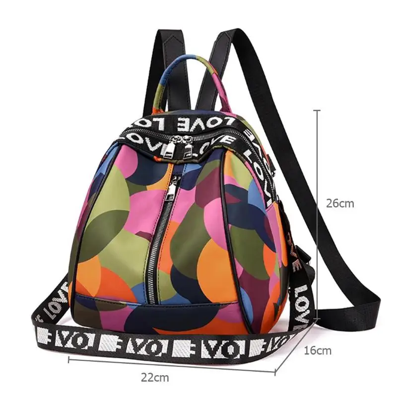 Оксфордский тканевый рюкзак женский Противоугонный школьный рюкзак для девочек подростковый Повседневный дорожный рюкзак сумки из рубашечной ткани уличные сумки - Цвет: D