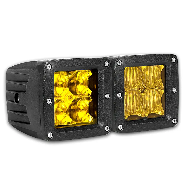 

DERI 5D 3inch led work light 12W 3000K amber driving light Flood Spot Beam lamp Fog Lights For Boat Off Road Jeep ATV UTV SUV