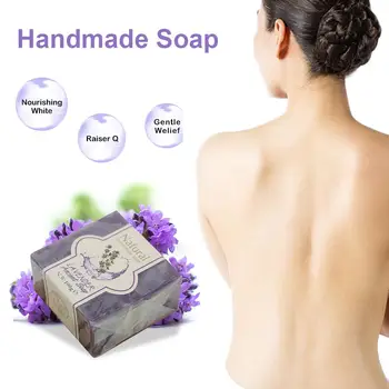 

85g Sea Salt Soap Removal Pimple Pores Acne Treatment Cleaner Moisturizing Goat Milk Face Wash Soap Base Skin Care TSLM2