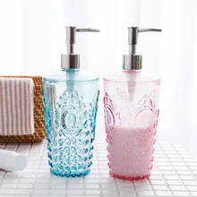 650 мл Прозрачный резной мыльный насос шампунь лосьон для дозатора бутылка жидкости контейнер Ванная комната Душ