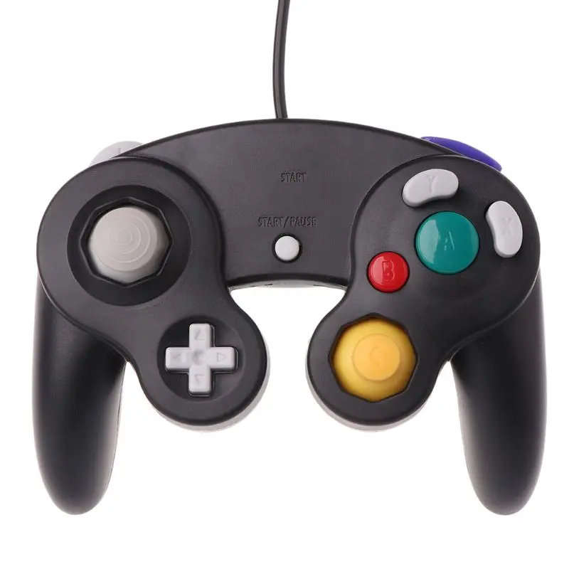 2 Проводной игровой Управление; GameCube геймпад для WII Игровая консоль Управление с GC Порты и разъёмы - Цвет: 2