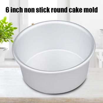

Cake Mould Stainless Steel 6 Inch Cake Mold Baking Professional Non-Stick Round Cake Pan QP2